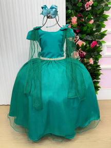 Vestido Banana Club Longo Diamante Verde Jade - Leveza e Elegância para Meninas | Bebeloo Kids