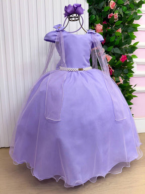 Vestido Banana Club Longo Diamante Lilas - Leveza e Elegância para Meninas | Bebeloo Kids