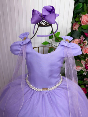 Vestido Banana Club Longo Diamante Lilas - Leveza e Elegância para Meninas | Bebeloo Kids