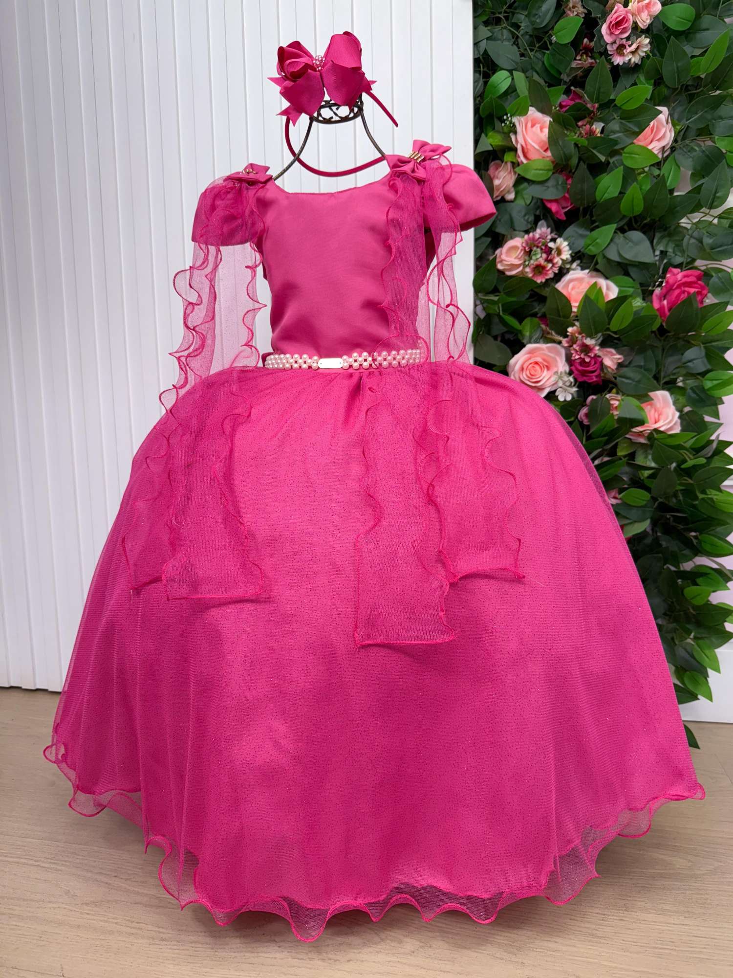 Vestido Banana Club Longo Diamante Pink - Leveza e Elegância para Meninas | Bebeloo Kids