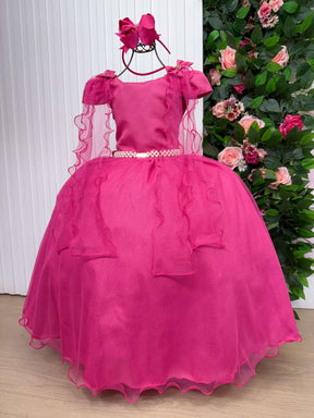 Vestido Banana Club Longo Diamante Pink - Leveza e Elegância para Meninas | Bebeloo Kids