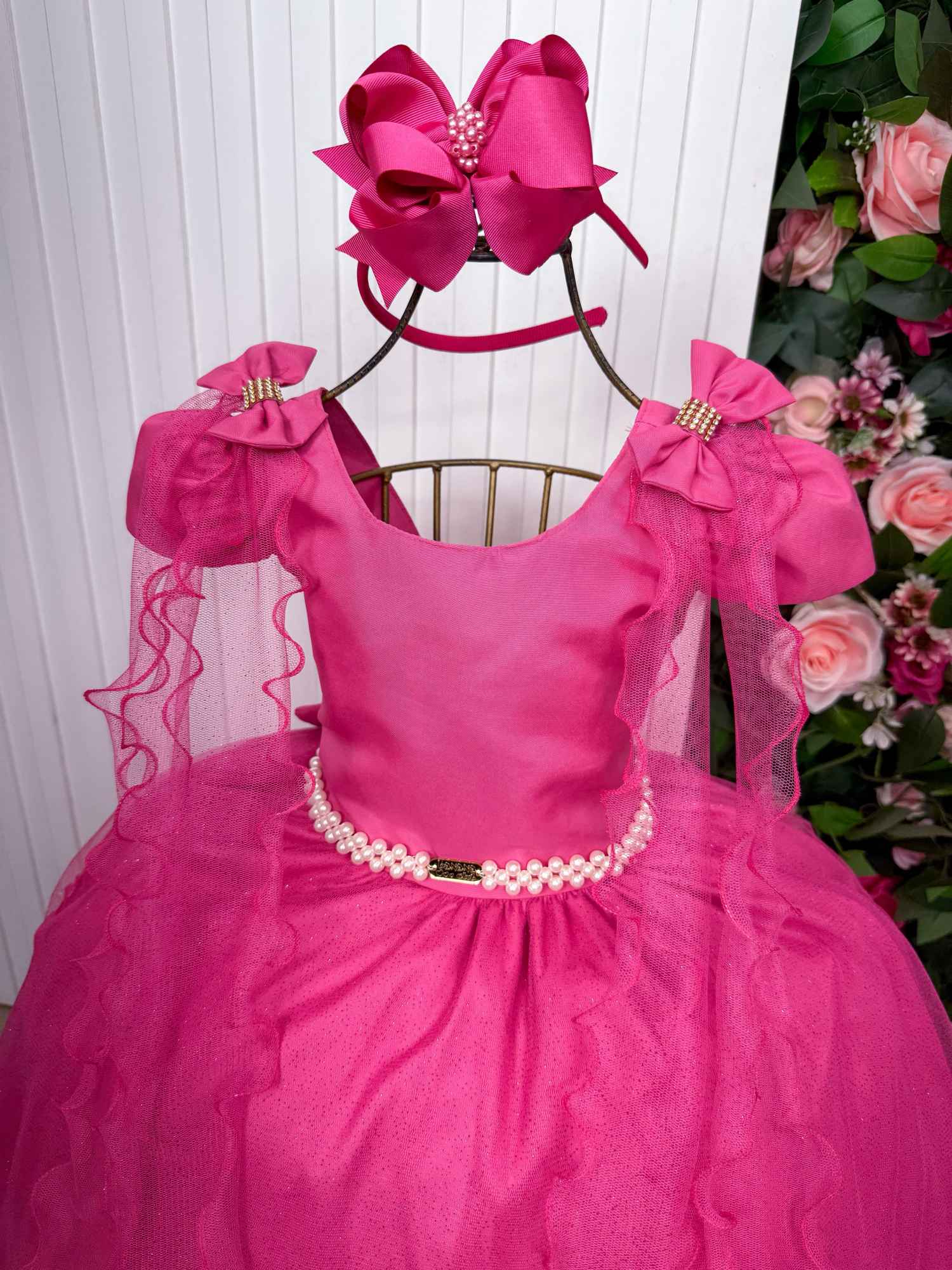 Vestido Banana Club Longo Diamante Pink - Leveza e Elegância para Meninas | Bebeloo Kids