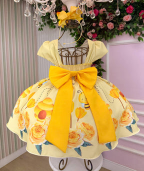 Vestido Temáticos Kids Abelha - Abelhinha - Leveza e Elegância para Meninas | Bebeloo Kids