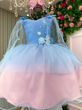 Vestido Princesa Tematico Sereia - Ariel - Fundo do Mar - Leveza e Elegância para Meninas | Bebeloo Kids