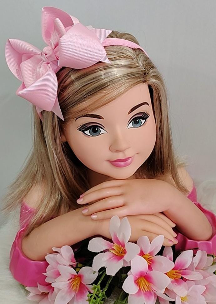 Tiara Laço Rosa Bebe - Toque Delicado para Completar o Visual | Bebeloo Kids
