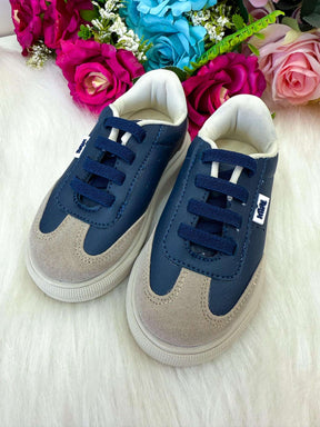 Tenis Nilqi Masculino Enzo Azul Marinho e Off - Qualidade e Cuidado para os Pequenos | Bebeloo Kids