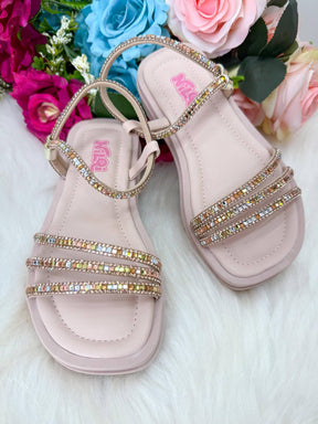 Sandália Nilqi Rafaela Nude - Rose - Conforto e Estilo para os Pezinhos | Bebeloo Kids
