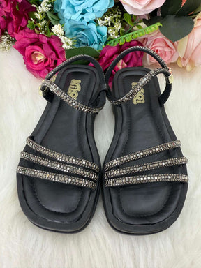Sandália Nilqi Rafaela Preto - Conforto e Estilo para os Pezinhos | Bebeloo Kids