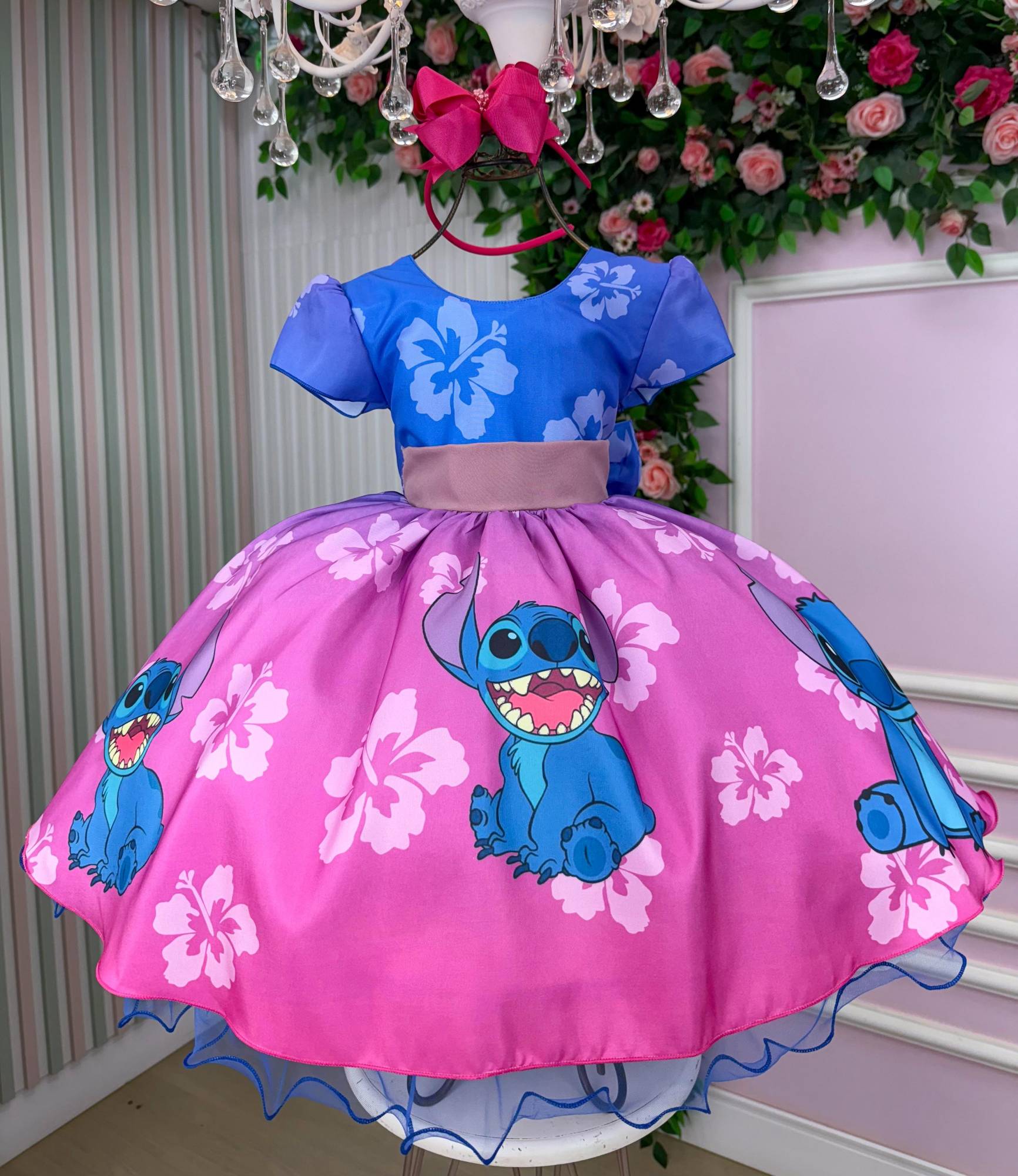 Vestido Infantil Temáticos da Gigi Lilo e Stitch - Leveza e Elegância para Meninas | Bebeloo Kids