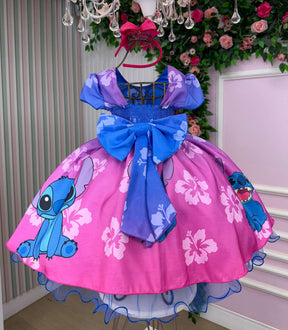 Vestido Infantil Temáticos da Gigi Lilo e Stitch - Leveza e Elegância para Meninas | Bebeloo Kids