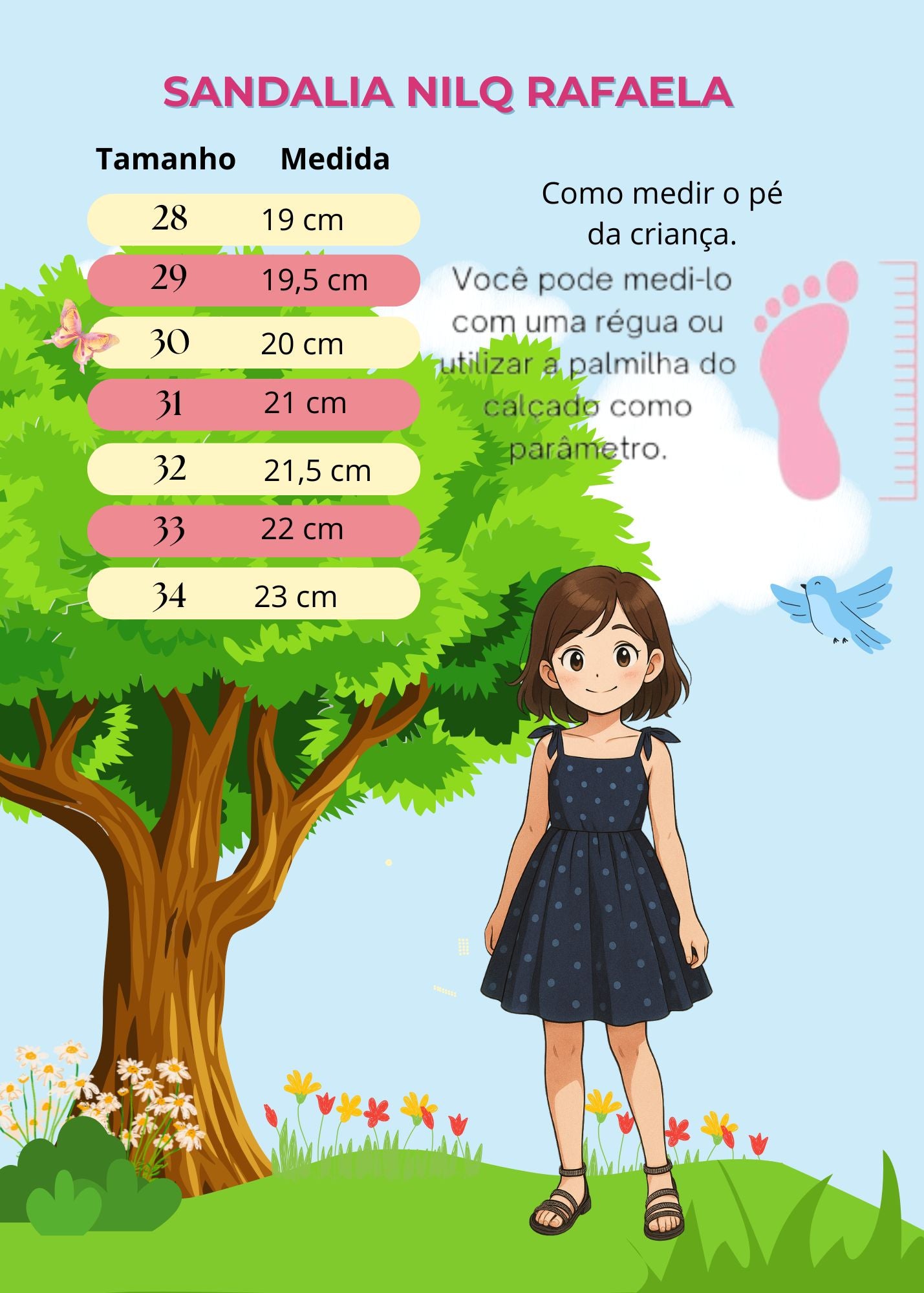 Sandália Nilqi Rafaela Preto - Conforto e Estilo para os Pezinhos | Bebeloo Kids