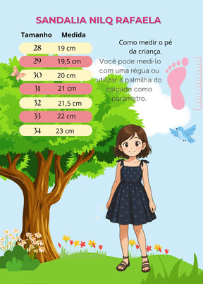 Sandália Nilqi Rafaela Preto - Conforto e Estilo para os Pezinhos | Bebeloo Kids