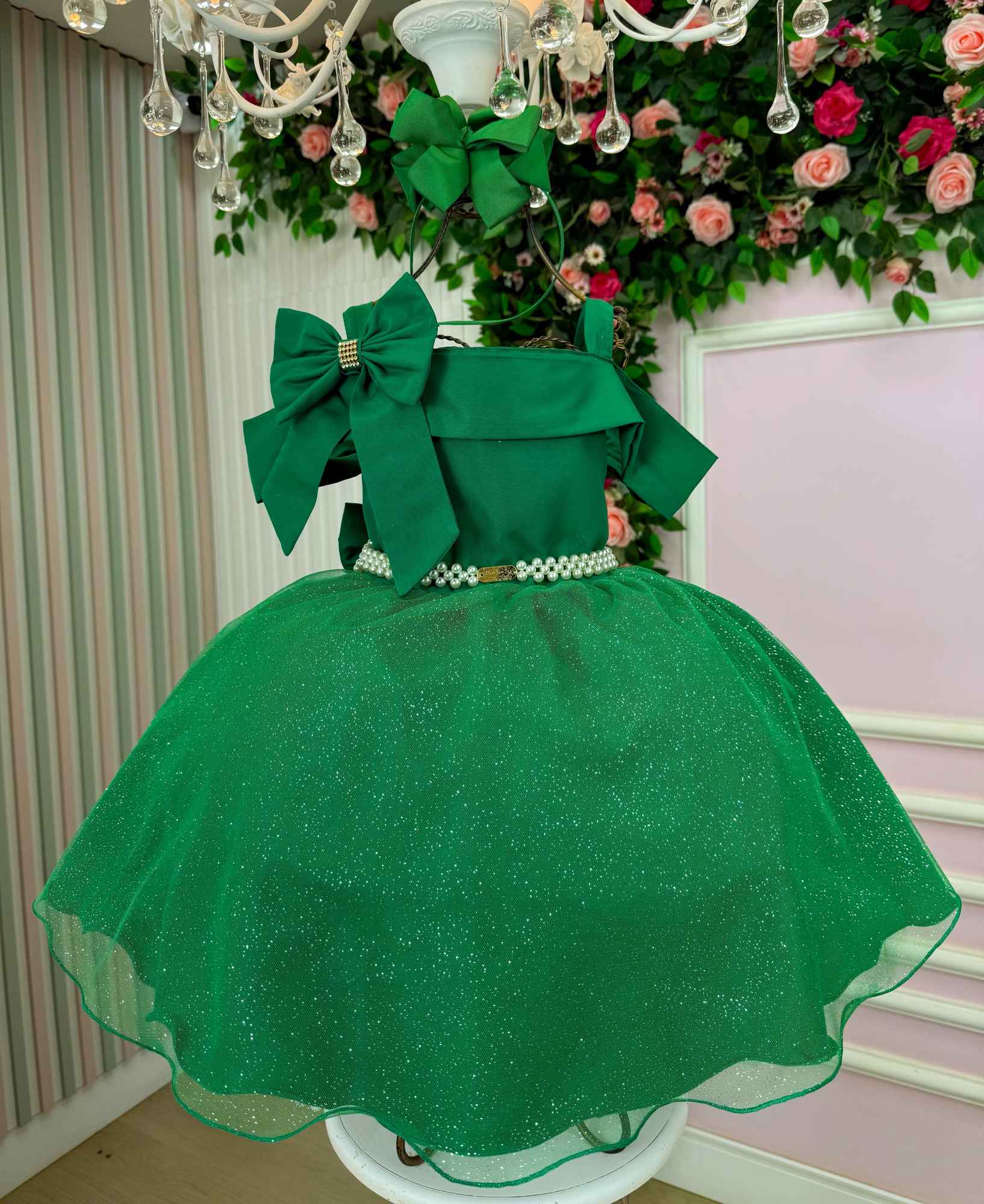 Vestido Banana Club Jessica Verde - Natal - Leveza e Elegância para Meninas | Bebeloo Kids