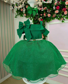 Vestido Banana Club Jessica Verde - Natal - Leveza e Elegância para Meninas | Bebeloo Kids