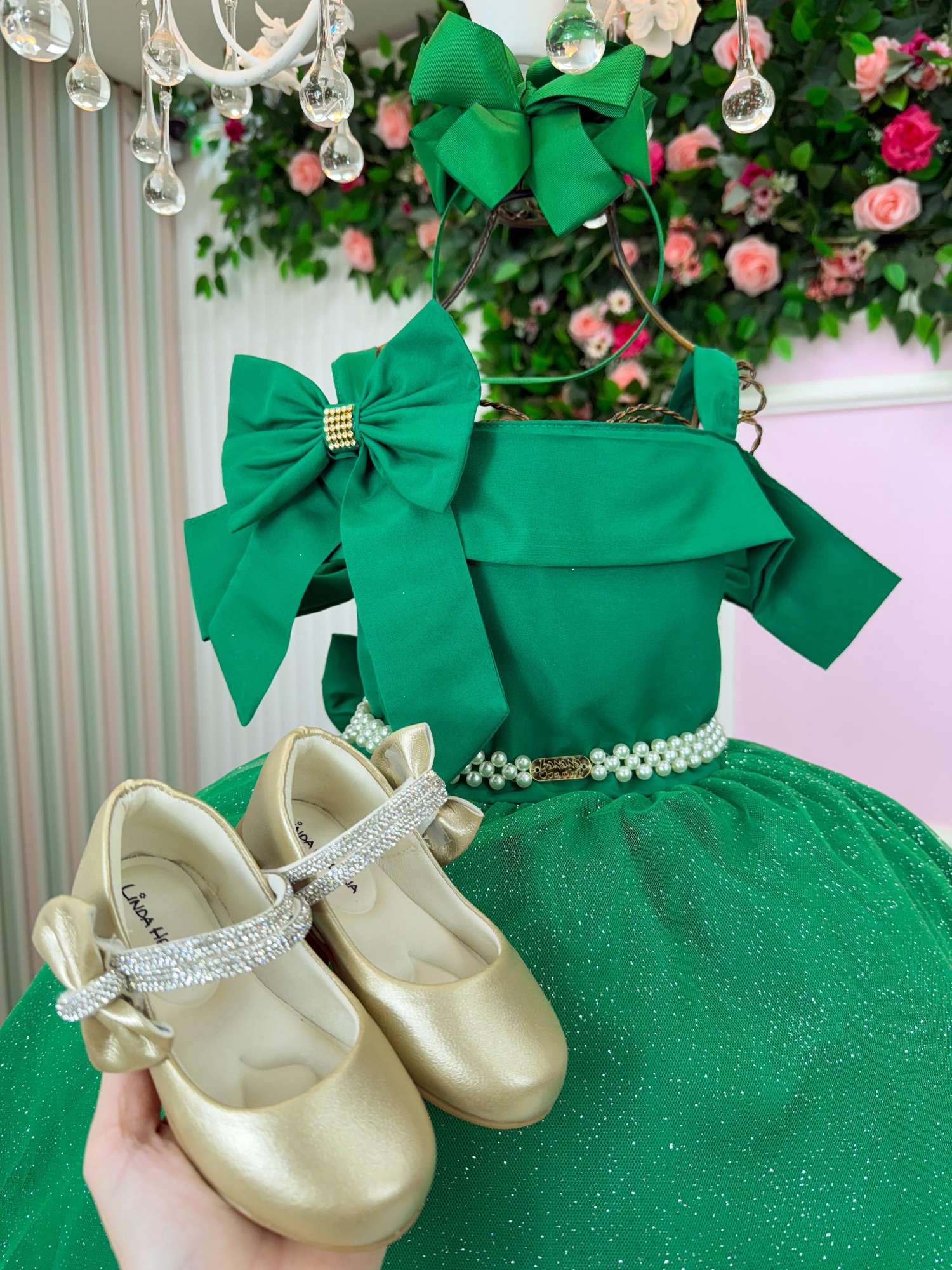 Vestido Banana Club Jessica Verde - Natal - Leveza e Elegância para Meninas | Bebeloo Kids