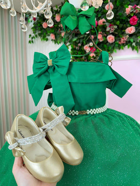 Vestido Banana Club Jessica Verde - Natal - Leveza e Elegância para Meninas | Bebeloo Kids