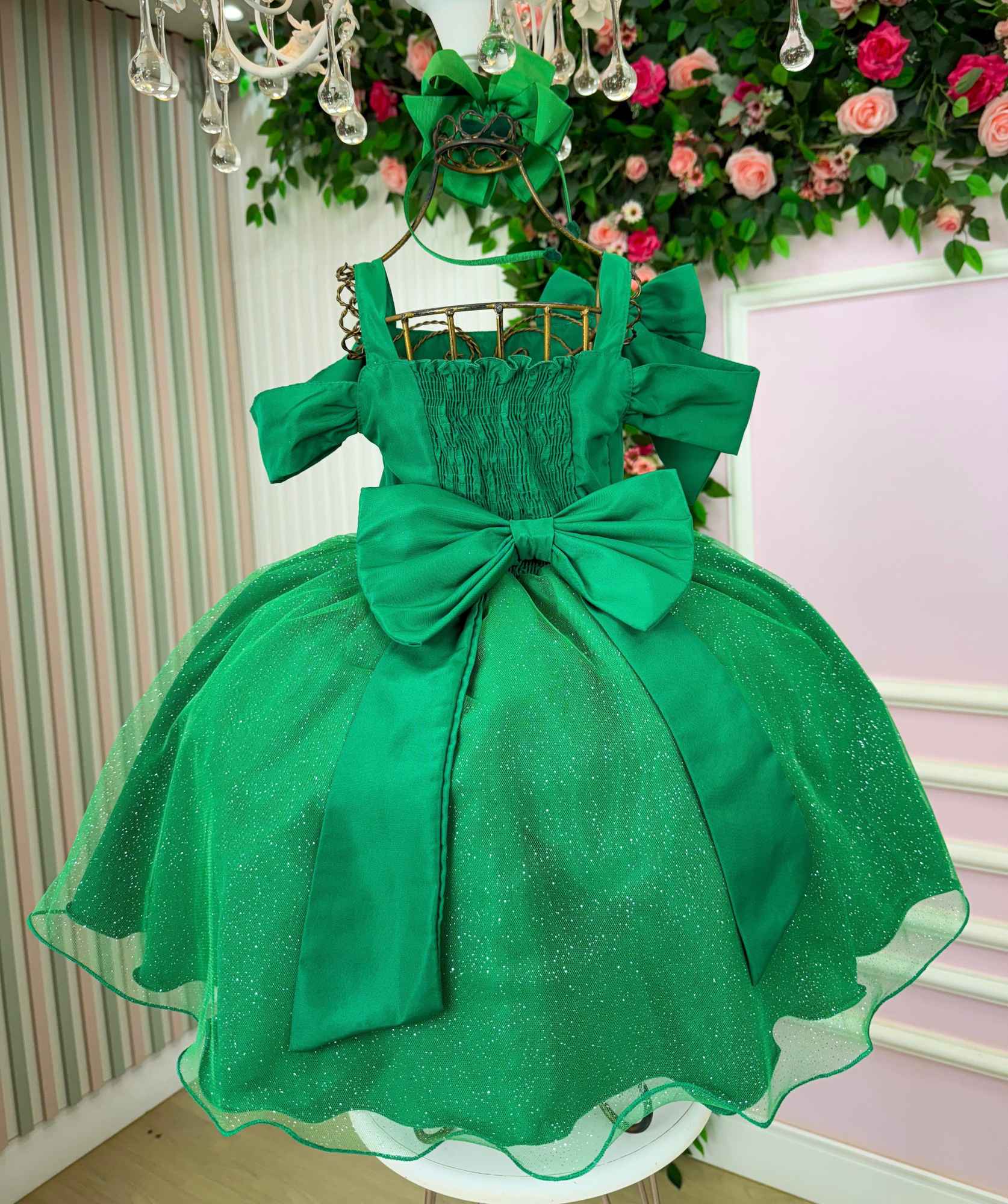 Vestido Banana Club Jessica Verde - Natal - Leveza e Elegância para Meninas | Bebeloo Kids
