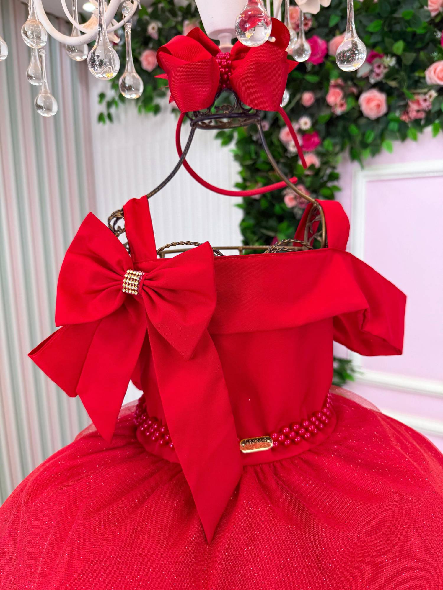 Vestido Banana Club Jessica Vermelho - Natal - Leveza e Elegância para Meninas | Bebeloo Kids
