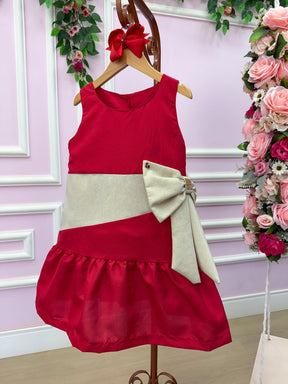 Vestido Blogueirinha Rafa Vermelho - Natal - Leveza e Elegância para Meninas | Bebeloo Kids