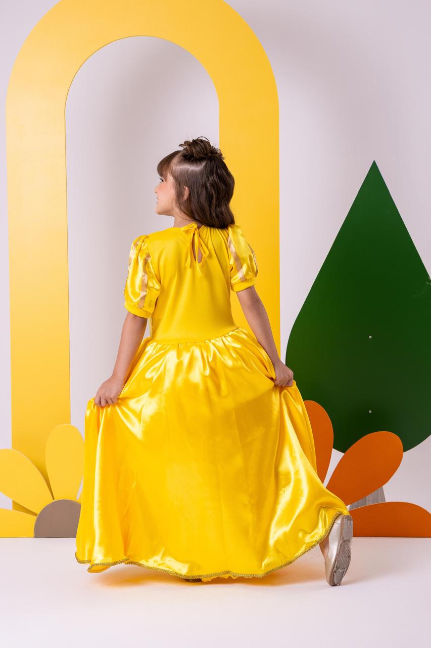 Fantasia Princesa A Bela e a Fera Longa Modelo 2 - Qualidade e Cuidado para os Pequenos | Bebeloo Kids