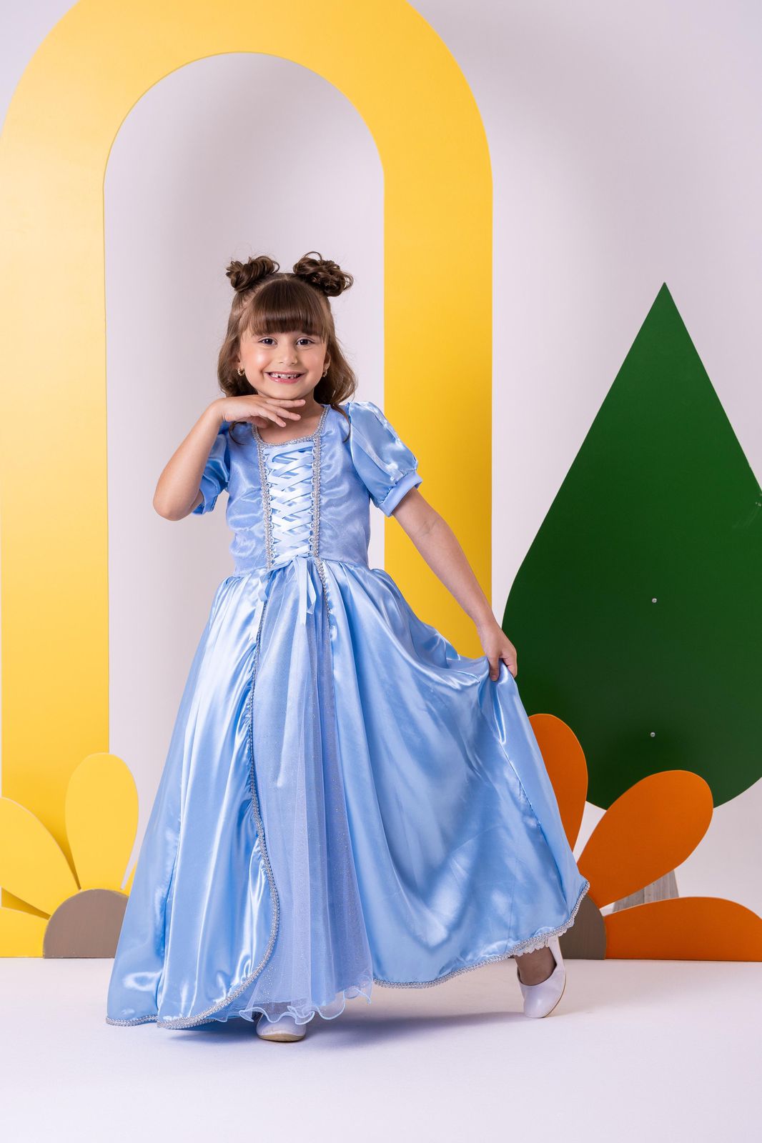 Fantasia Princesa Cinderela Modelo 2 - Qualidade e Cuidado para os Pequenos | Bebeloo Kids
