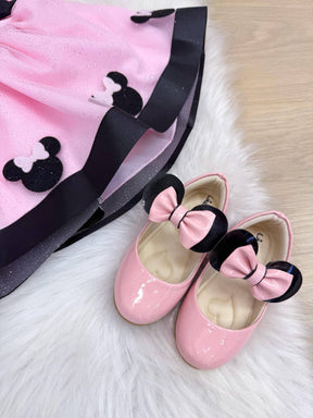 Romper/Vestido Princesa Minnie/Minie Rosa Modelo 2 - Leveza e Elegância para Meninas | Bebeloo Kids