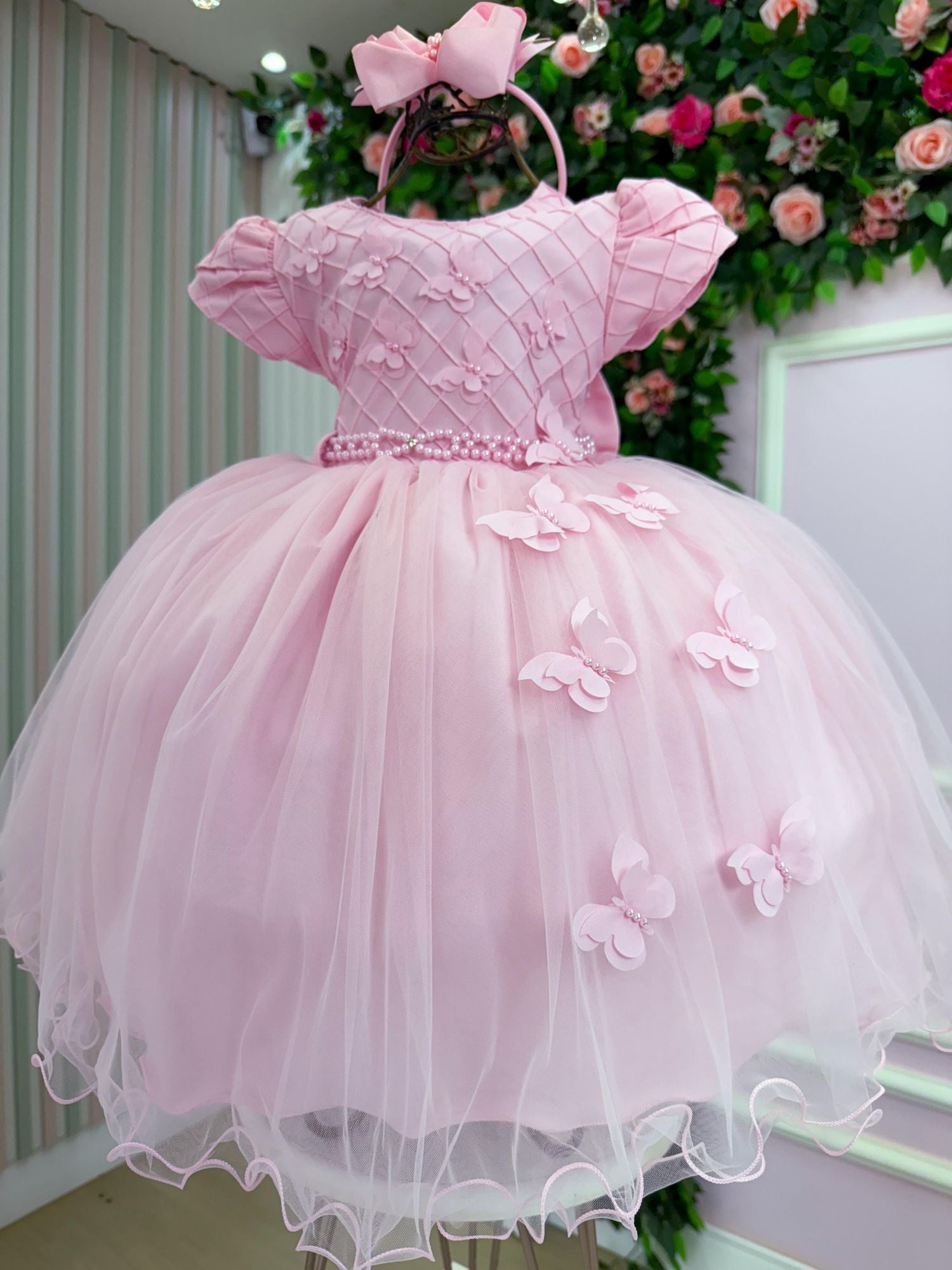 Vestido Menina Bonita Yasmin Rosa Bebe - Leveza e Elegância para Meninas | Bebeloo Kids