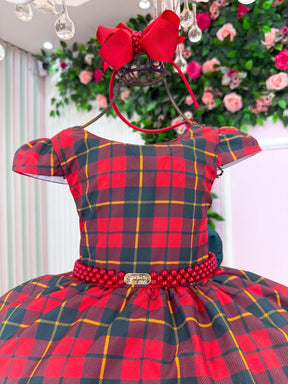 Vestido Banana Club Ursinho Natalino - Natal - Leveza e Elegância para Meninas | Bebeloo Kids
