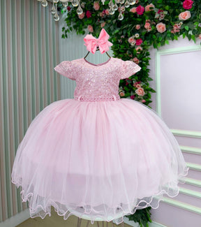 Vestido Menina Bonita Tessa Rosa Bebe - Leveza e Elegância para Meninas | Bebeloo Kids