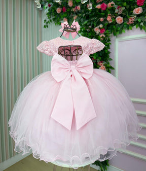 Vestido Menina Bonita Tessa Rosa Bebe - Leveza e Elegância para Meninas | Bebeloo Kids