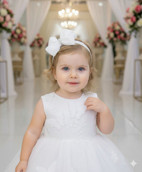 Vestido Marie Jardim das Borboletas Branco Viviane - Leveza e Elegância para Meninas | Bebeloo Kids
