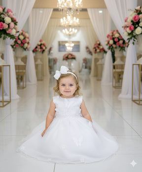 Vestido Marie Jardim das Borboletas Branco Viviane - Leveza e Elegância para Meninas | Bebeloo Kids