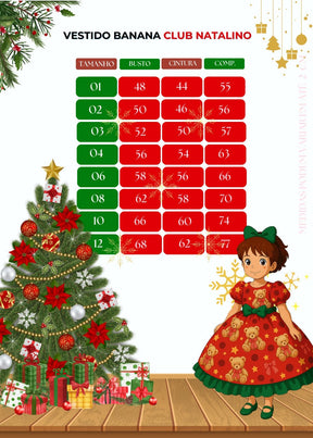 Vestido Banana Club Encanto de Natal Vermelho - Leveza e Elegância para Meninas | Bebeloo Kids