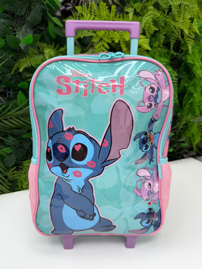 Mochila Rodinha Stitch e Angel - Praticidade e Charme para o Dia a Dia | Bebeloo Kids
