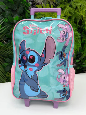 Mochila Rodinha Stitch e Angel - Praticidade e Charme para o Dia a Dia | Bebeloo Kids