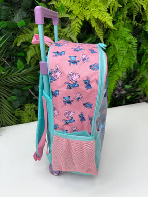 Mochila Rodinha Stitch e Angel - Praticidade e Charme para o Dia a Dia | Bebeloo Kids