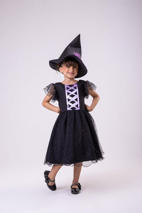 Vestido Tematicos Kids Halloween Encanto Sombrio - Leveza e Elegância para Meninas | Bebeloo Kids