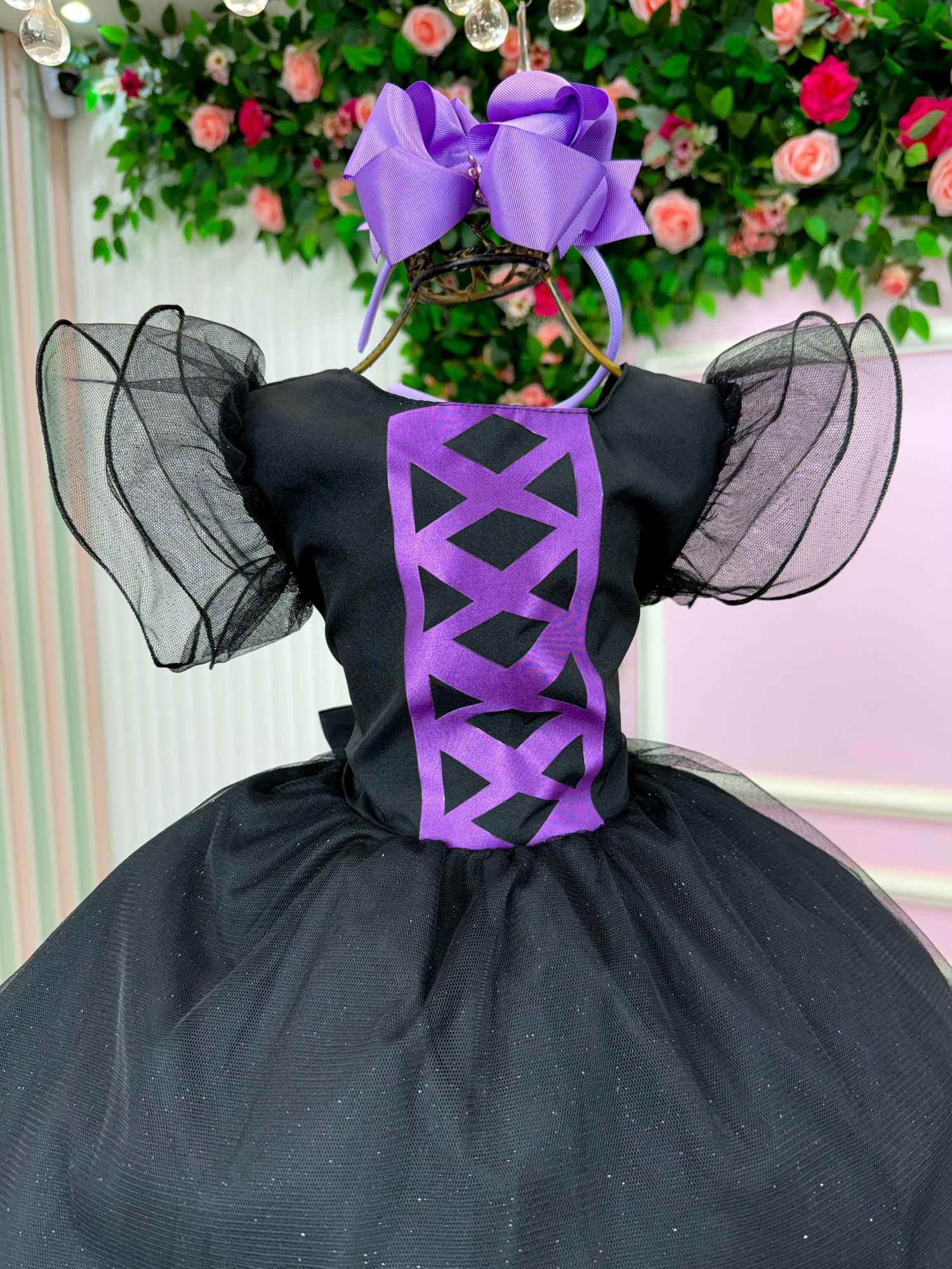Vestido Tematicos Kids Halloween Encanto Sombrio - Leveza e Elegância para Meninas | Bebeloo Kids