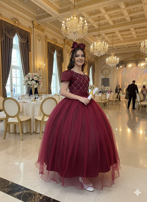Vestido Enjoy Longo Gabriela Marsala - Leveza e Elegância para Meninas | Bebeloo Kids