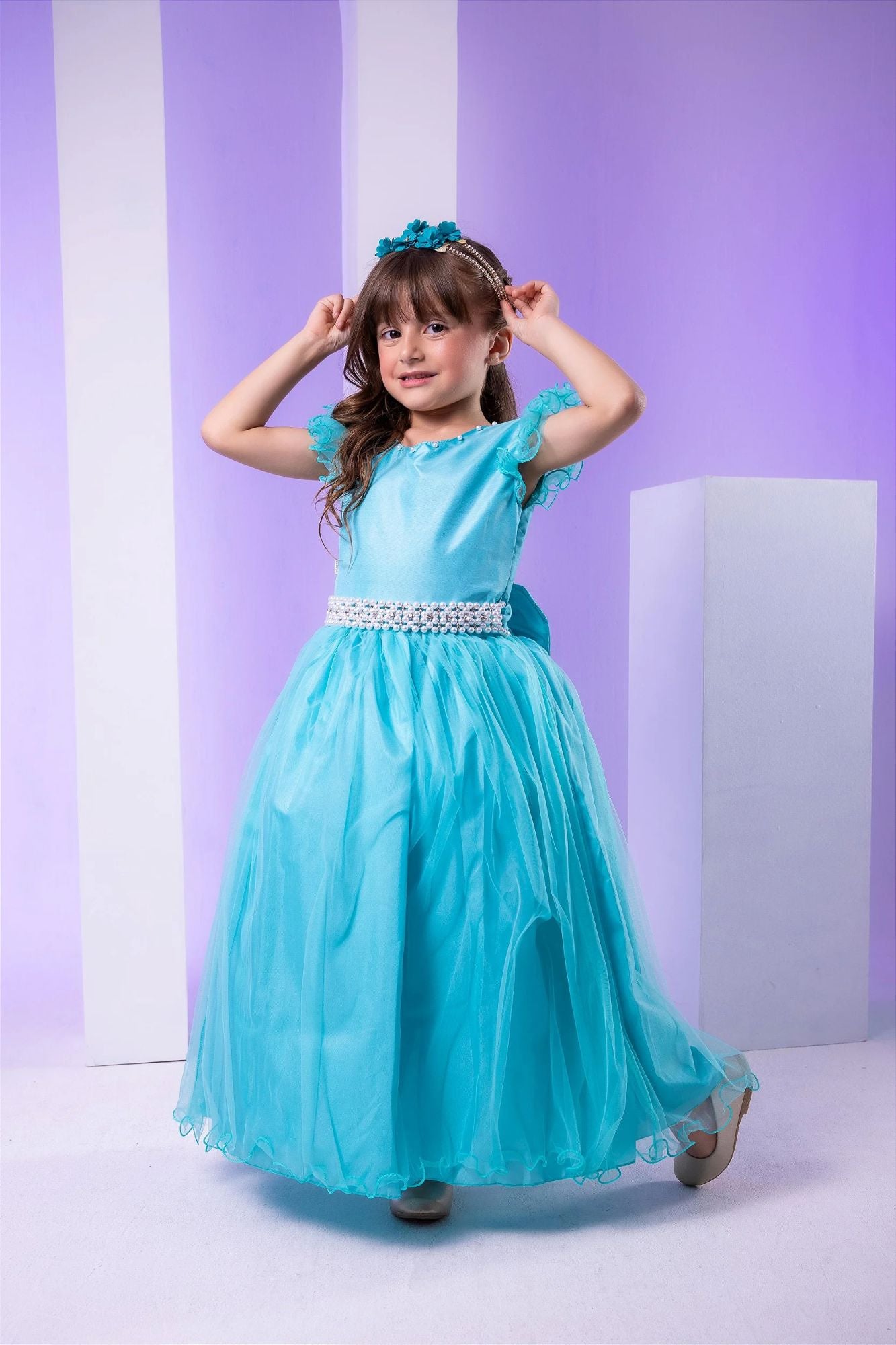 Vestido Marie Longo Amanda Verde Tiffany - Leveza e Elegância para Meninas | Bebeloo Kids