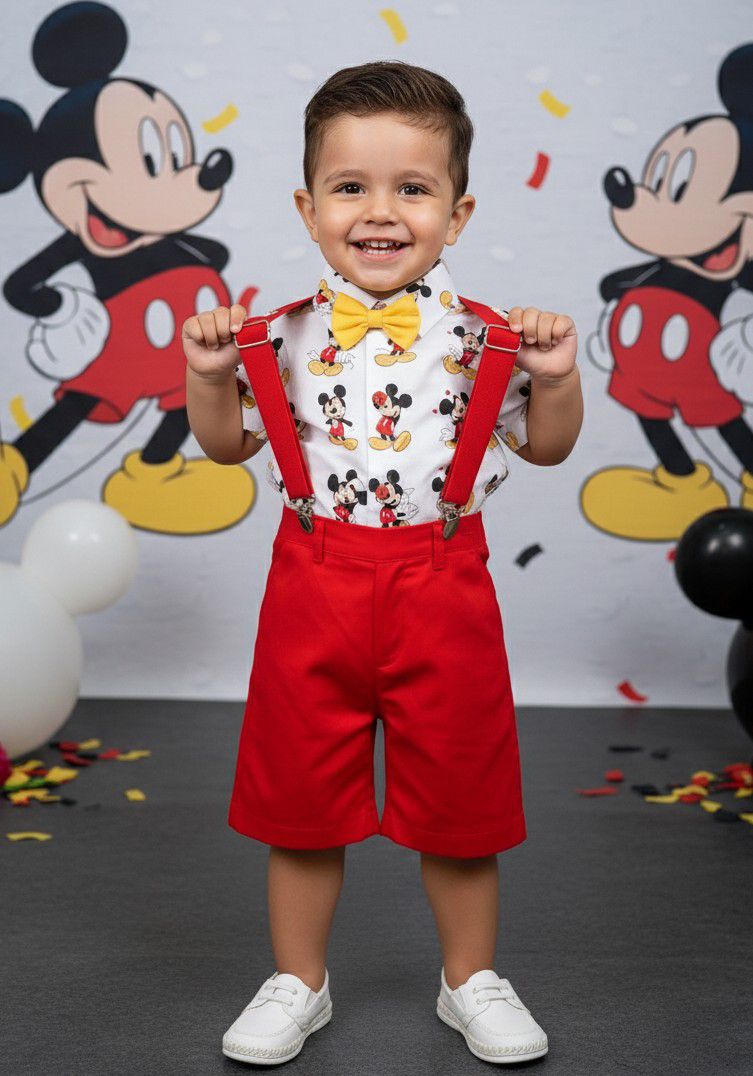 Conjunto Temáticos Meninos Mickey - Estilo Delicado para o Dia a Dia | Bebeloo Kids