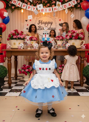 Vestido Princesa Alice no Pais das Maravilhas - Leveza e Elegância para Meninas | Bebeloo Kids