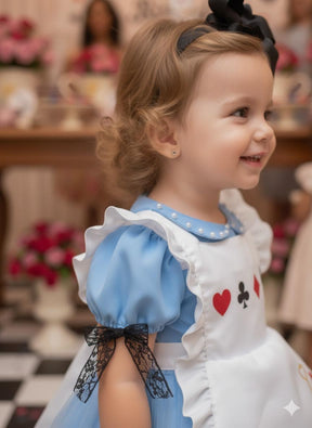 Vestido Princesa Alice no Pais das Maravilhas - Leveza e Elegância para Meninas | Bebeloo Kids