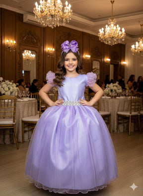 Vestido Marie Longo Amanda Lilas - Leveza e Elegância para Meninas | Bebeloo Kids
