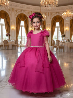 Vestido Banana Club Longo Diamante Pink - Leveza e Elegância para Meninas | Bebeloo Kids