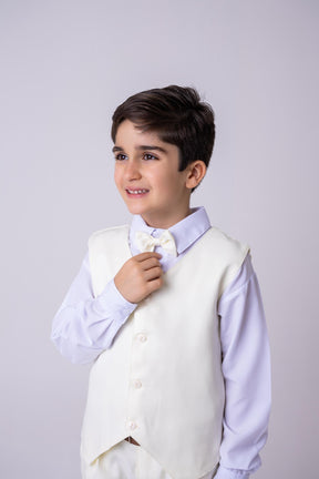 Conjunto Miss Cherry Social Leonardo Colete Amarelo Claro - Estilo Delicado para o Dia a Dia | Bebeloo Kids