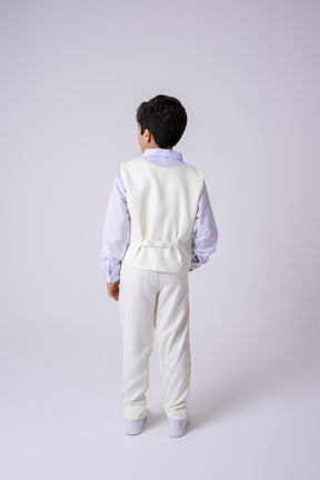 Conjunto Miss Cherry Social Leonardo Colete Amarelo Claro - Estilo Delicado para o Dia a Dia | Bebeloo Kids