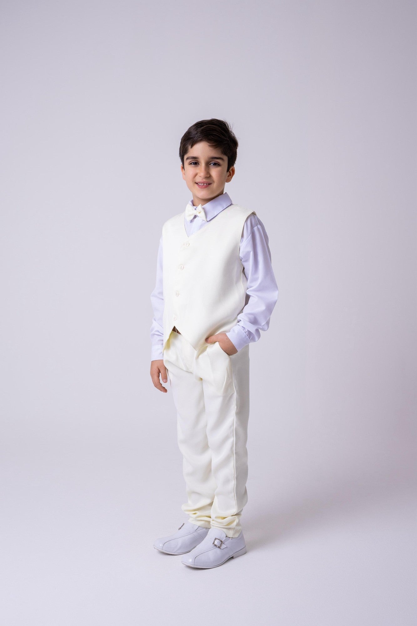Conjunto Miss Cherry Social Leonardo Colete Amarelo Claro - Estilo Delicado para o Dia a Dia | Bebeloo Kids