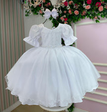 Vestido Bella Child Priscila Branco - Leveza e Elegância para Meninas | Bebeloo Kids