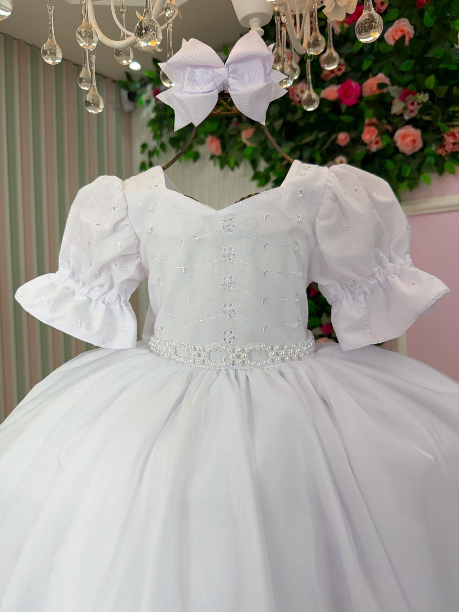 Vestido Bella Child Priscila Branco - Leveza e Elegância para Meninas | Bebeloo Kids